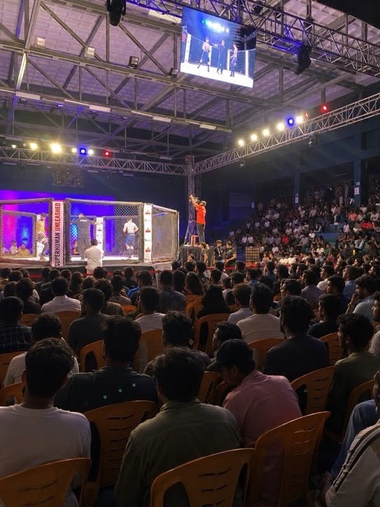 Packed arena at Superhuman Unleashed
